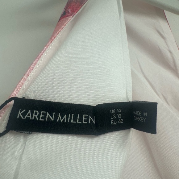 Karen Millen NWT Deep V Neck Shift Dress - Picture 4 of 9